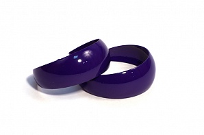 Серьги-кольца (металл) (диаметр - 4см) PR1034(5)фиолет