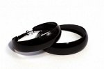 Серьги-кольца (металл) (диаметр - 5см)PR1033(1)черный