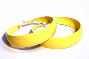 Серьги-кольца (металл) (диаметр - 6см) PR1032(6)желтый