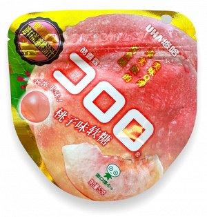 UHA KORORO Жевательные конфеты со вкусом персика 52 гр., 1*6шт*12бл
