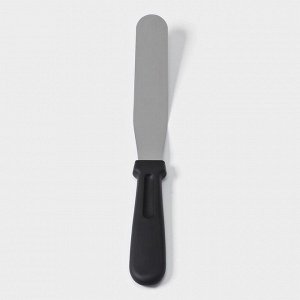 Лопатка-палетка с пластиковой ручкой, изогнутая, 26,7 см, рабочая часть 14,5 см, цвет чёрный