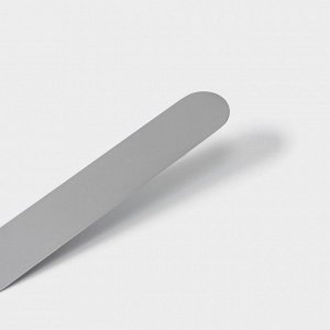 Лопатка-палетка с пластиковой ручкой, изогнутая, 32 см, рабочая часть 20 см, цвет чёрный