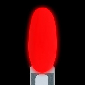 Гель лак для ногтей, люминесцентный, трехфазный, 8 мл, LED/UV, красный (46)