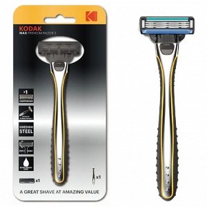 Бритвенный станок Ultra Premium Razor 3 Starter с 3мя лезвиями, 1 касета в компекте.