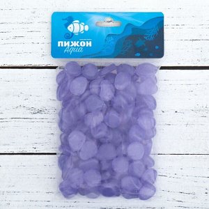 Пижон Аква Декоративные камни для аквариума, светящиеся, 20 мм, 200 г, фиолетовые