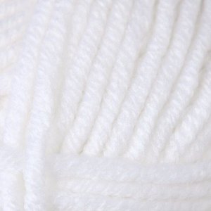 Пряжа для вязания спицами, крючком ALIZE, Superlana Maxi, 75% акрил, 25% шерсть, 100 м/100 г, (55 белый)