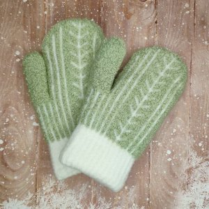 Рукавицы детские, варежки с мехом