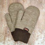 Рукавицы детские, варежки с мехом