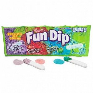 Конфета с порошком Fun Dip Lik-A-Aid Микс 40 гр