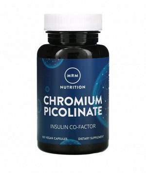 Nutrition, пиколинат хрома, 200 мкг, 100 веганских капсул
