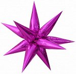 Шар Ф 26&quot; Звезда Фигурная Металлик пурпурный 65 см /К