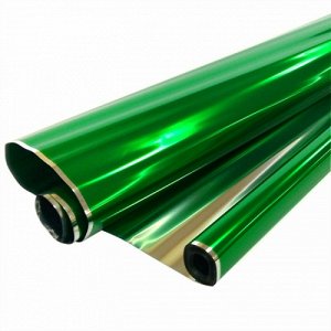 Пленка цветной металл ПП 40 мкм*70 200 гр зеленый (7,90 м)