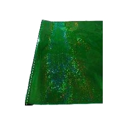 Пленка голографическая ПП 40 мкм*70 200 гр зеленый (7,90 м)