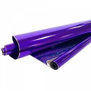 Пленка голографическая ПП 40 мкм*70 200 гр фиолетовый (7,90 м)