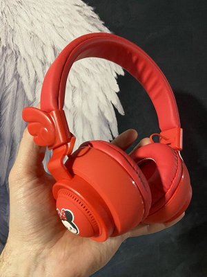 Наушники беспроводные Герои Мультфильмов Disney, Wireless, 400 mAh, RGB Подсветка, Bluetooth, TF Card, AUX