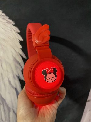 Наушники беспроводные Герои Мультфильмов Disney, Wireless, 400 mAh, RGB Подсветка, Bluetooth, TF Card, AUX