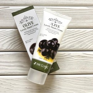 3W Clinic Olive Lovely Hand Cream Крем для рук с экстрактом оливы