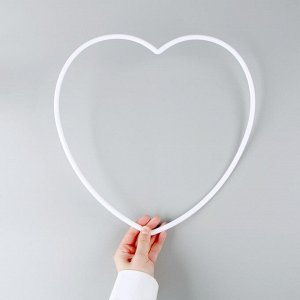 Основа для творчества и декора «Сердце», цвет белый