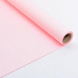 Бумага матовая 50см х10м светло-розовый пл.50 мкр