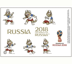 НаклейкаТату для тела 17*16 см 2018 FIFA