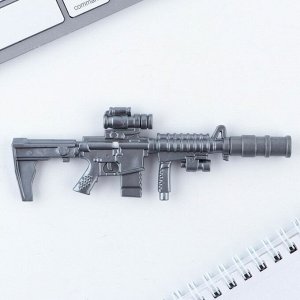 Ручка прикол, шариковая синяя паста гранатомет пластик 0.5 мм «Вижу цель. 23 февраля»