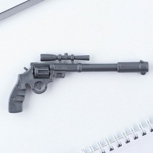 Ручка прикол шариковая синяя паста снайпера «Точно в цель» пластик, 0,5 мм