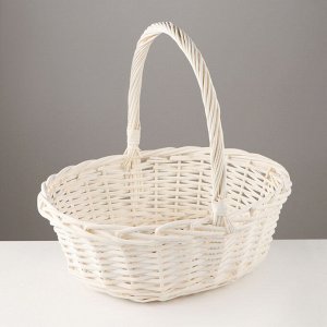 Набор корзин плетёных, 3 шт., 46x36x16/42 см, 41x31x14/35 см, 34x27x12/31 см, ива