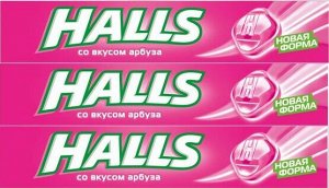 Леденцы Halls арбуз 25г*3шт