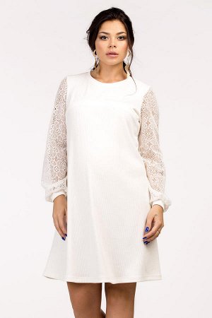 Белое короткое платье для беременных и кормящих
