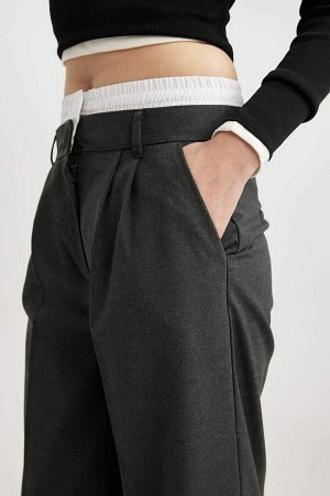 Классные широкие брюки с высокой талией и широкими штанинами