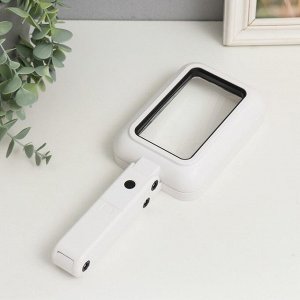 Лампа-лупа с увеличит.стеклом х3 для творчества 3 режима LEDx18 от 3АAA+ USB 10.5?28 см