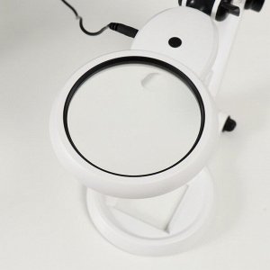 Лампа-лупа х2.3x6 для творчества LEDx18 от 3AAA USB линзы d=2.1 и 10 см