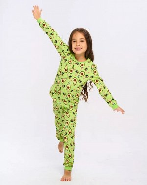 Пижама детская теплая с начесом для девочки AvoDream