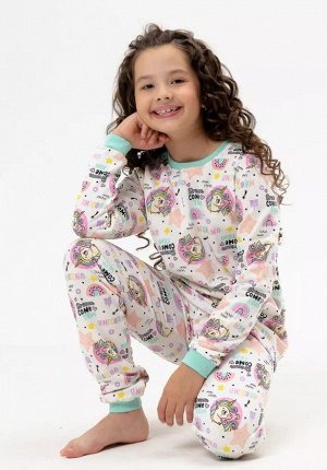 Пижама детская теплая с начесом для девочки Козерожка
