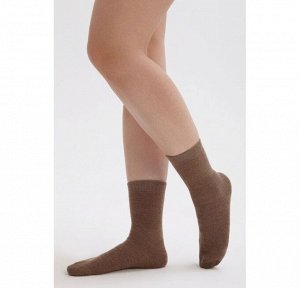 Носки шерсть 70% шерсть мериноса (35-37, коричневый )