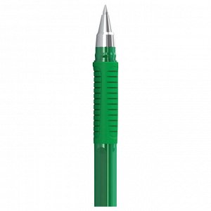Ручка шариковая Berlingo ""Aviator"" зеленая, 0,7мм, грип
