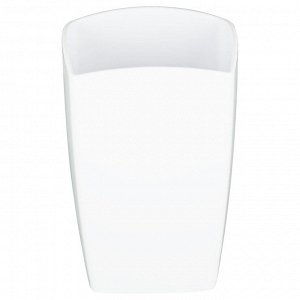 Подставка-стакан СТАММ ""Тропик"", пластиковая, квадратная, белая