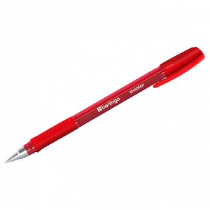 Ручка шариковая Berlingo ""Aviator"" красная, 0,7мм, грип