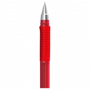 Ручка шариковая Berlingo ""Aviator"" красная, 0,7мм, грип