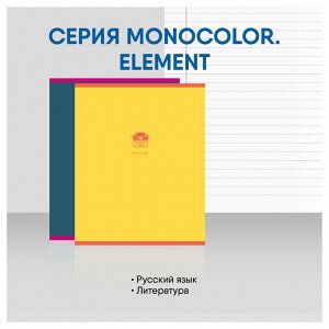 Комплект (12 шт.) предметных тетрадей 48л. BG ""Monocolor. Element"", ламинация soft-touch, выб. лак,