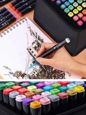 Маркеры двусторонние для скетчинга 12 шт