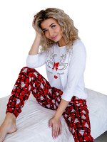 Костюм женский, модель 162, трикотаж (Олень Гламур)