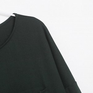 Трикотажное платье в стиле спорт-шик зеленый цвет 46-48-50р