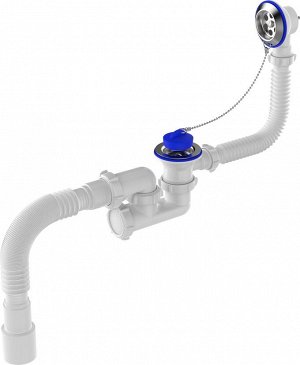 Сифон для ванны с рег. выпуск. и перелив с г/тр. 40-40/50 Aquant (V255-25-MR) 40033