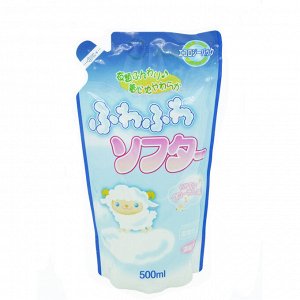 Суперконцентрированный кондиционер "Fuwa fuwa Softa" для белья (цветочный аромат) 500 мл, мягкая упаковка / 20