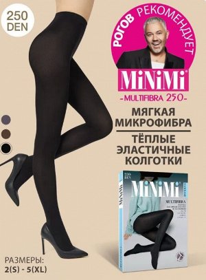 MINIMI MULTIFIBRA 250 Колготки женские плотные колготки из микрофибры с комфортным поясом