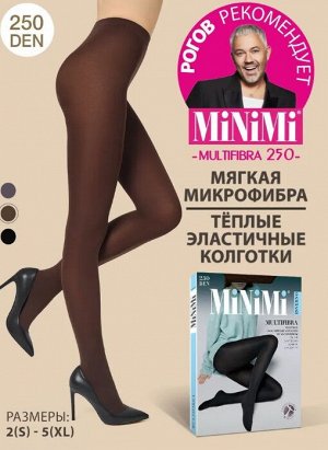 MINIMI MULTIFIBRA 250 Колготки женские плотные колготки из микрофибры с комфортным поясом