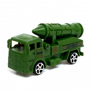 Грузовик инерционный «Военный автовоз», с техникой, 2 машины в комплекте