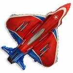 Шар фольгированный 12&quot; «Истребитель» для палочки, цвет красный