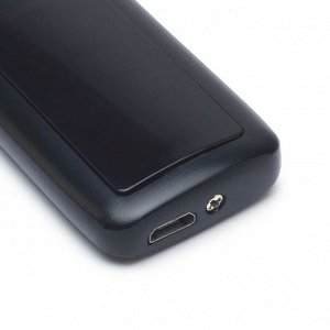 Зажигалка электронная «Смелый, сильный, справедливый», USB, спираль, 3?7.3 см, черная